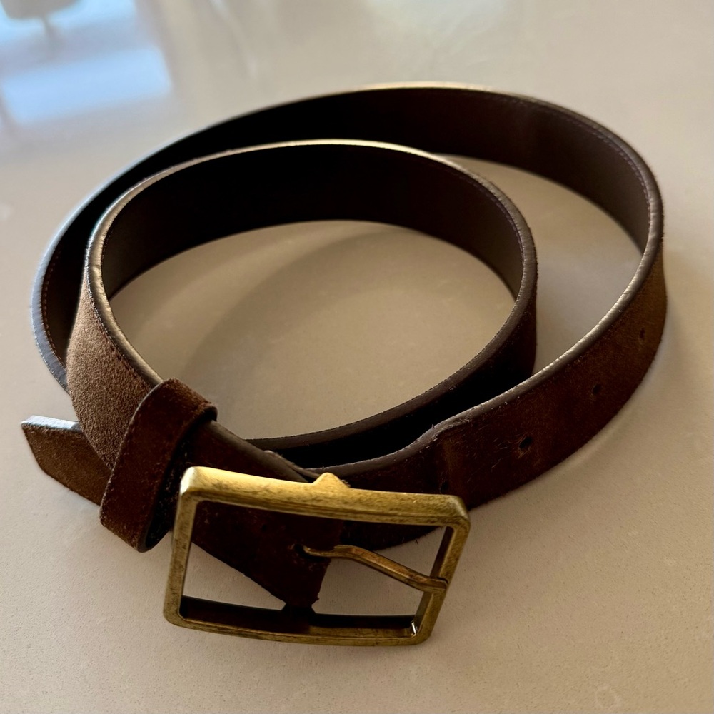 Men’s suede belt